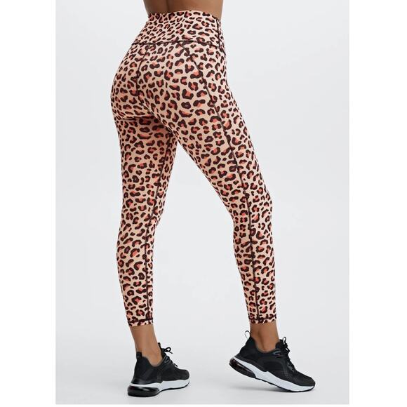 Fabletics Define PowerHold High-Waisted 7/8 Leggings Leopard Print Women Small - Picture 5 of 14